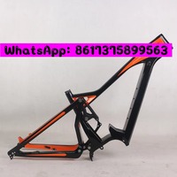 27.5er Full Suspension Electric Mountain Bike Carbon Frame Bafang M620 Carbon E-bike Dual Suspension MTB Orange 021c YS728 E23