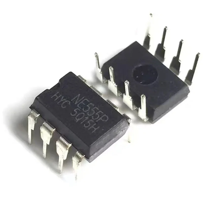 50PCS NE555 NE555P NE555N single high precision timer chip programming oscillator timer in-line DIP8