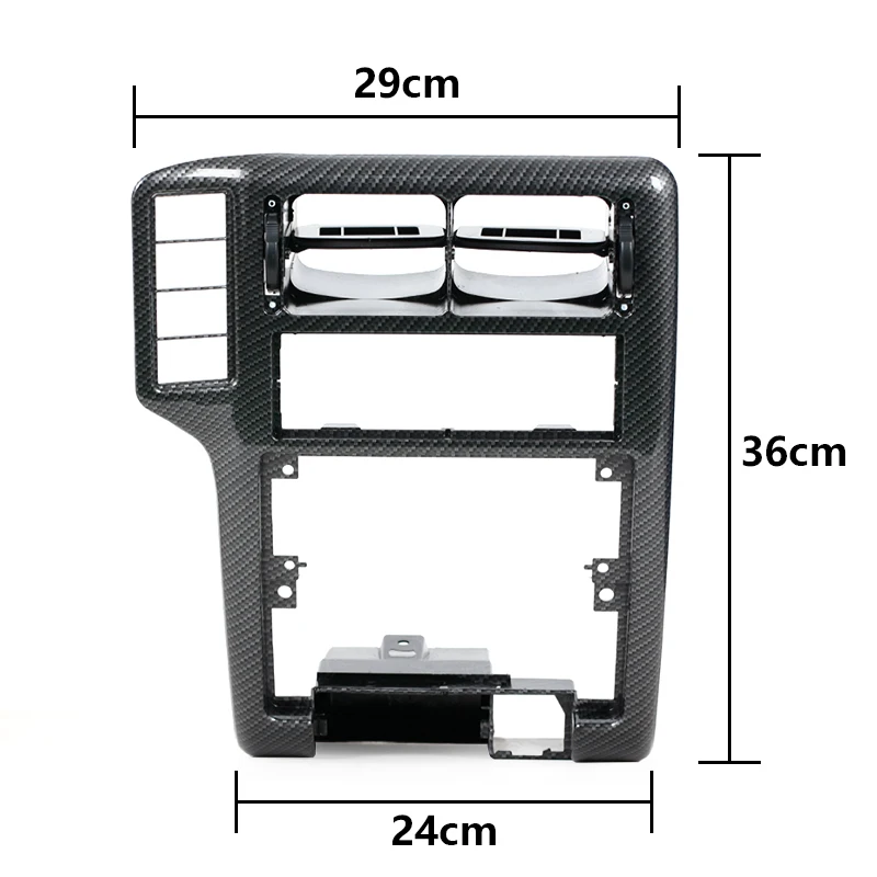 Car Center Console Replacement Air Vent Grille Carbon Fiber 6N1858069A 6N1858071A For VW Polo 6N 94-97 /Caddy 98-202/Vento 95-99