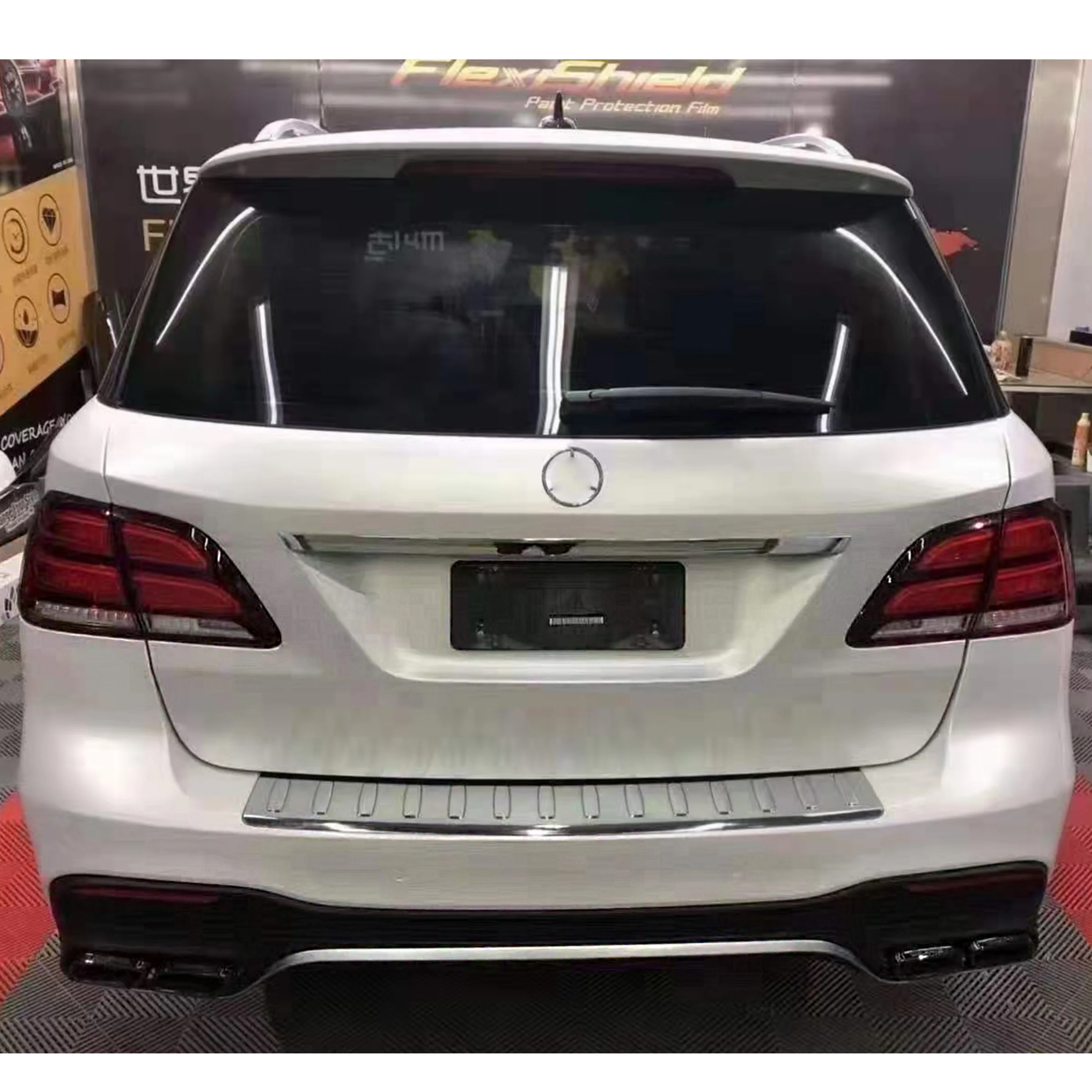 High quality PP material body kit for Mercedes BENZ ML-class W166 2010-2015 change to GLE63 AMG include headlight hood fender