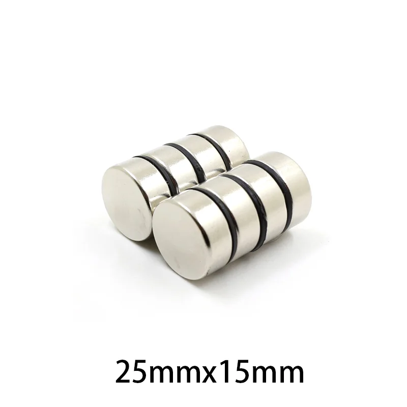 1/2/5/10PCS 25x15mm silná neodym magnetem 25mm x 15mm kolo trvalý magnetem 25*15mm výkonný magnety lamela