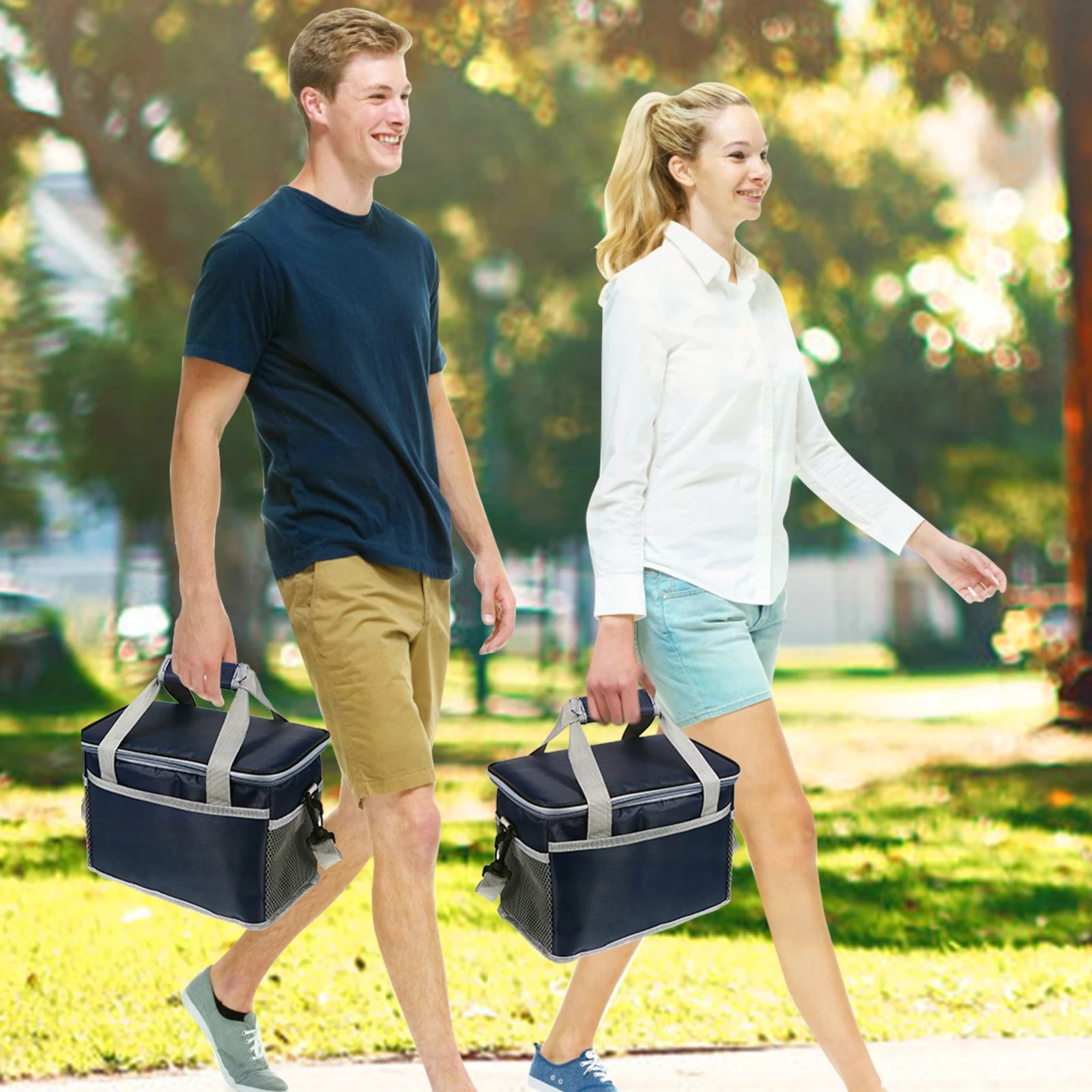 

Waterproof Insulation Lunch Bag Oxford Cloth Portable Bento Thermal Snacks Organizer Food Container Travel Tote Storage Bag