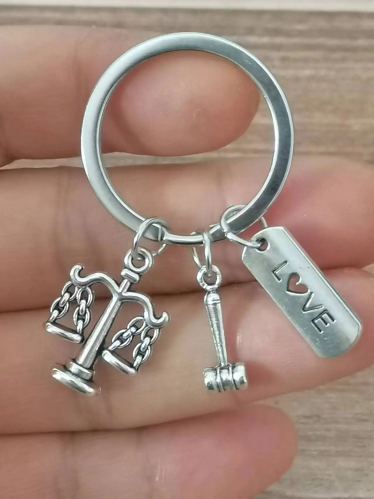 Solicitor Keychain Lawyer Keyring Gift For Judge Attorney Graduate Car Key Holder Jewelry Scales Of Justice