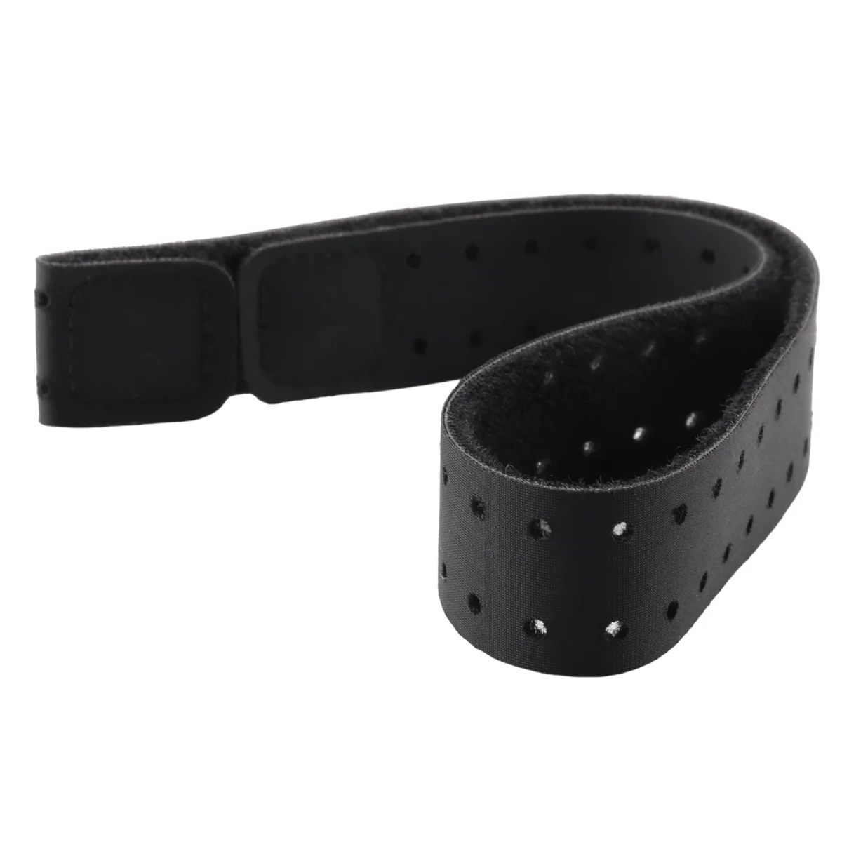 2 stuks verstelbare en ademende vervangende armband zachte bandband voor hartslagmeter - (zwart)