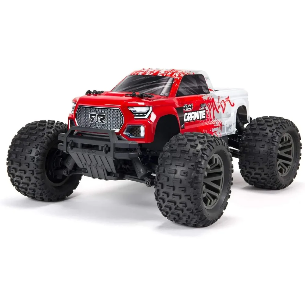 Monster Truck sem escova RTR, Transmissor e Receptor Incluídos, Baterias e Carregador Necessário, Granito 4X4 V3 3S BLX, 1:10