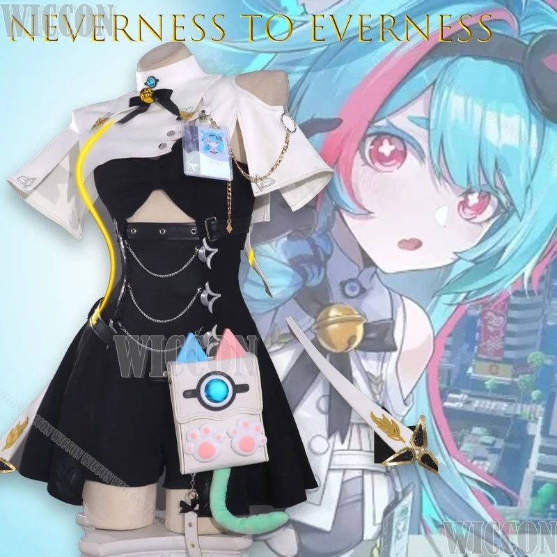 

Aneverness To Everness Mint Cosplay Clothes Green Dress Set Kawaii Game Outfit Halloween Game Christmas Party Carnival Outfit