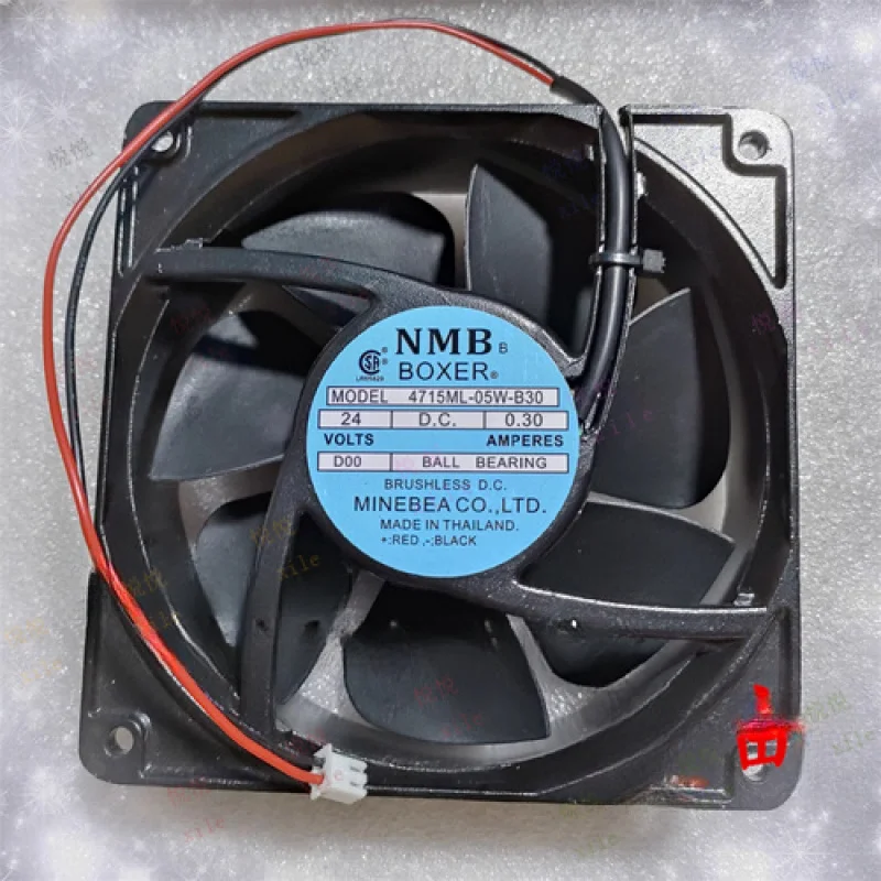 

L L FOR NMB BOXER 4715ML-05W-B30 DC24V 0.3A 12038 12CM 2-Wire Inverter Fan