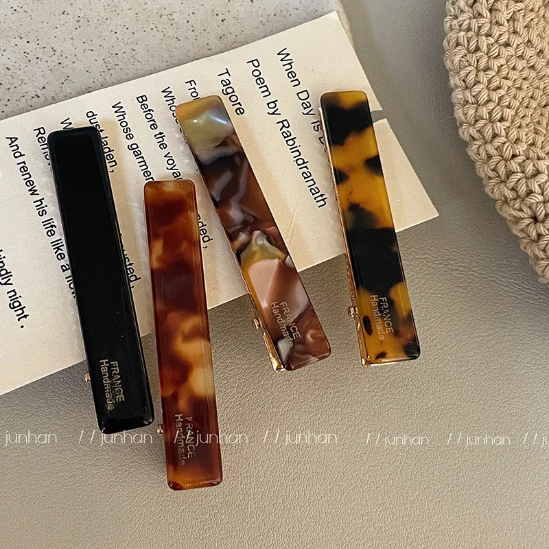 Korean gold standard acetate hairpin short clip duck bill clip delicate French bangs clip clip hairpin top clip Headwear