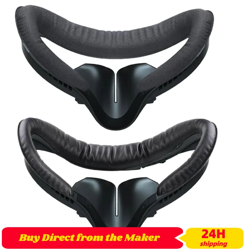 

2PCS Facial Interface Frame with Anti-Leakage Nose Pad + Removable Foam Face Covers Cushion Replacement For Oculus/Meta Quest 2