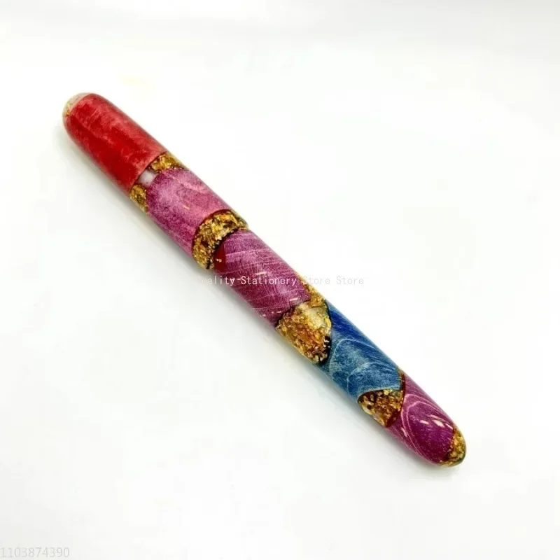 

New BALAOYE Handmade Original Handmade Fountain Pen Resin No.6 Bock F 0.5mm Nib Ink Pen Business Signature Luxury Writing Gift