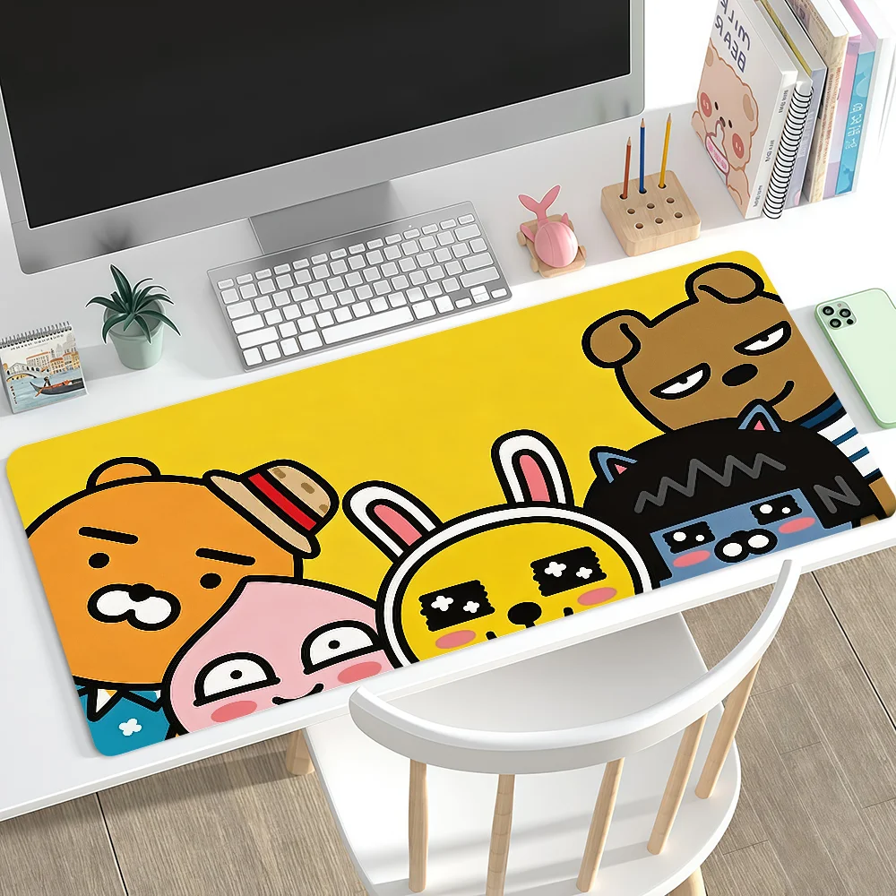 Cartoon K-Kakao Friends Cute Mouse Pad Large Non-slip Lockedge Desktop Computer Desk Mat Keyboard MousePad Office Gamer Student