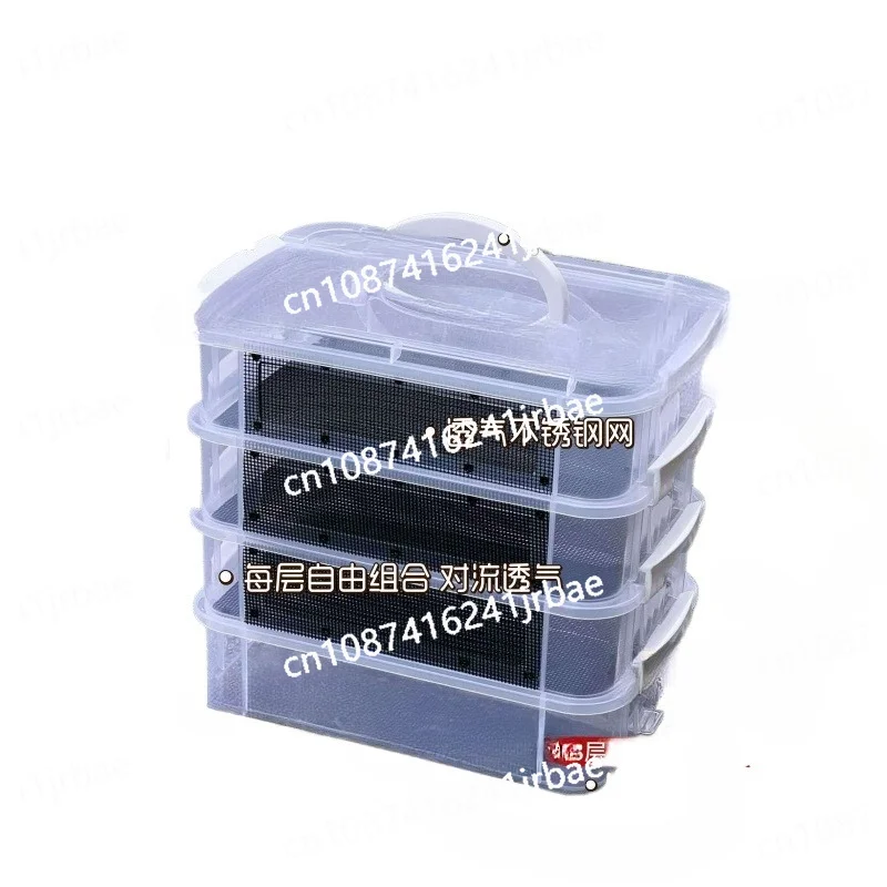 

Mealworm Breeding Kit Four-Layer High Capacity Mealworm Farm To Breed Live Mealworms for Bearded Dragon and Reptiles