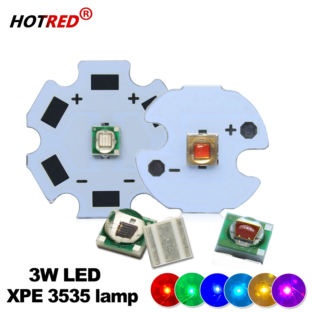 10-100pcs 1W 3W LED Beads 3535 SMD 3W Chip Deep Red Green Royal Blue UV 395nm 410nm 365nm IR 730nm 850nm 940nm Amber 595nm Lamp