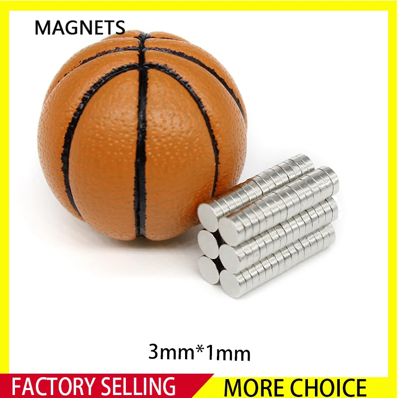 

100/200/500/1000/2000/5000PCS 3x1 Mini Small Round Magnets N35 Neodymium Magnet Disc 3x1mm Permanent Powerful Magnets Strong 3*1