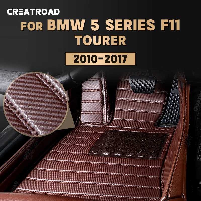 

Custom Carbon Fibre Floor Mats For BMW 5 Series Tourer F11 2010-2017 11 12 13 14 15 16 Foot Carpet Auto Interior Accessories