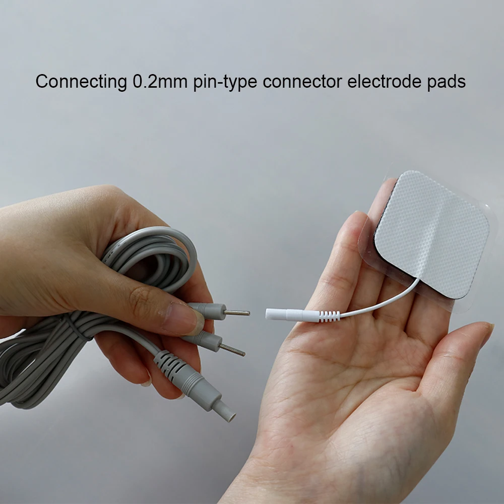 TENS Electrode Lead Wires TENS Unit Electrode Cable Line For EMS Muscle Stimulator Massager Connection Electrode Pads