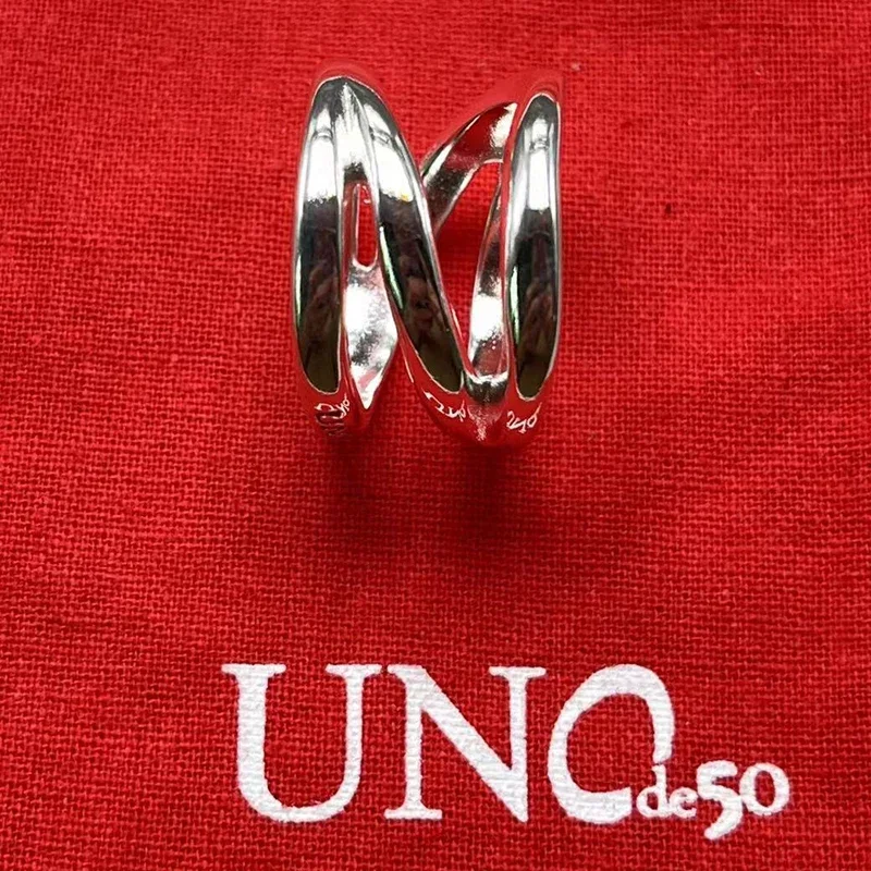 UNode50-anillo exquisito de alta calidad para mujer, bolsa de regalo de joyería romántica para vacaciones, España, 2023