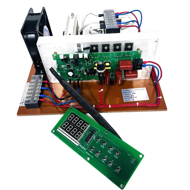 28KHz-40KHz Variable Frequency Ultrasonic Generator PCB Board For Ultrasound Engine Block Cleaning Machine 2000W