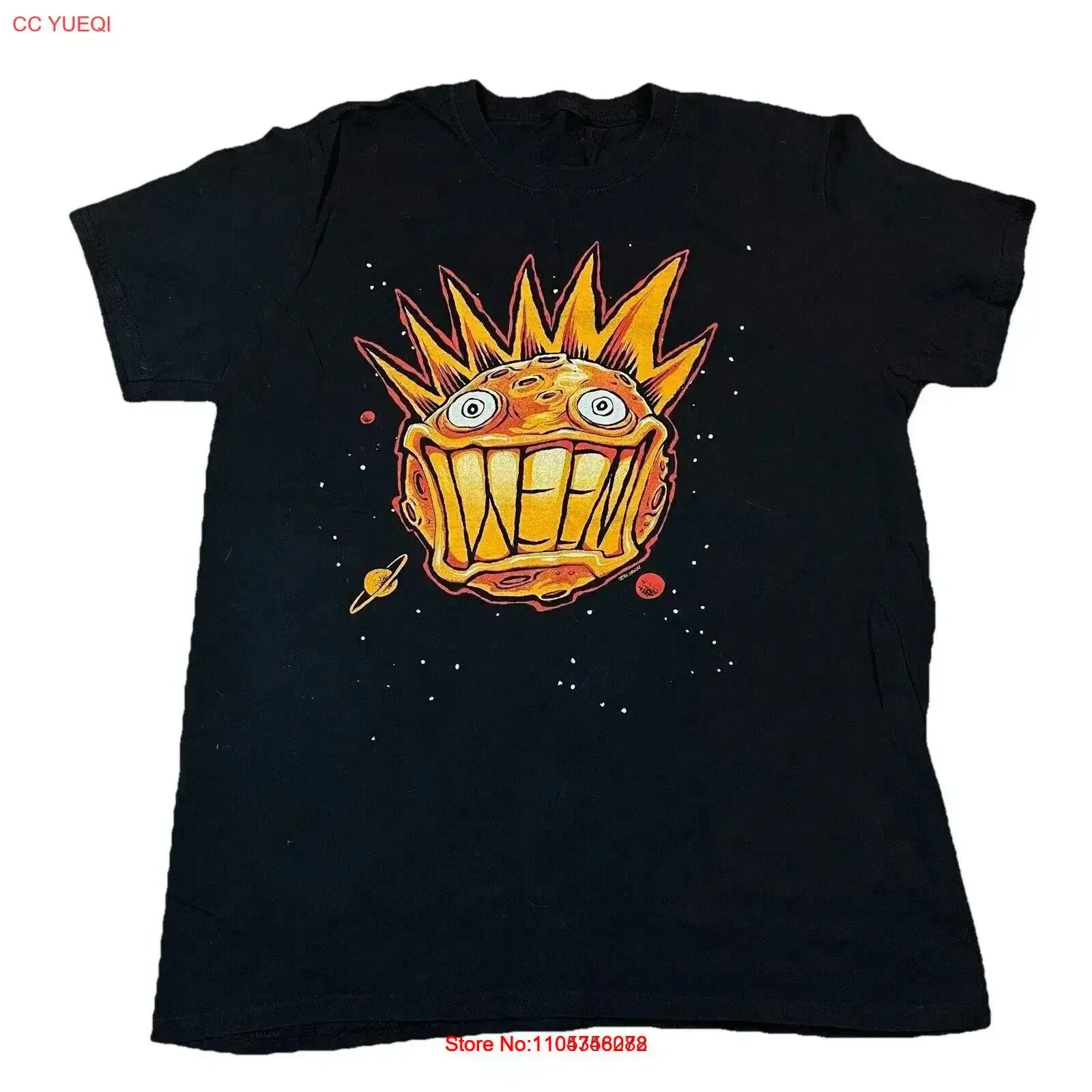 Ween T-Shirt, Indie-Rock-Band-Konzert-Merchandise, Zoltron Mollusk Golden Eel, Vintage-Washed-Casual-Top für den Alltag, atmungsaktiv