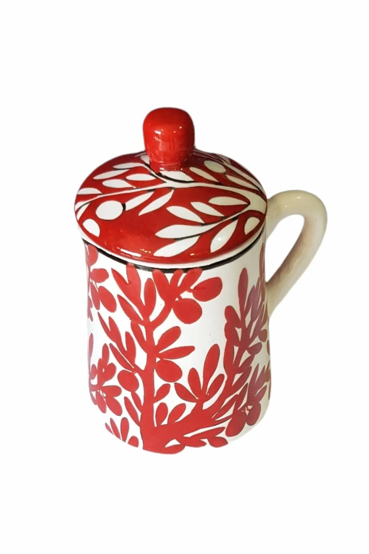 Olive Tree Pattern Handmade Chinaware Teapot