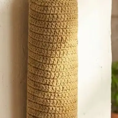 For Jute Crochet For Plastic Bags Holder Handwoven Storage Organizer - Natural Fiber Wall Hanging 19x49cm Kitchen Closet Decor