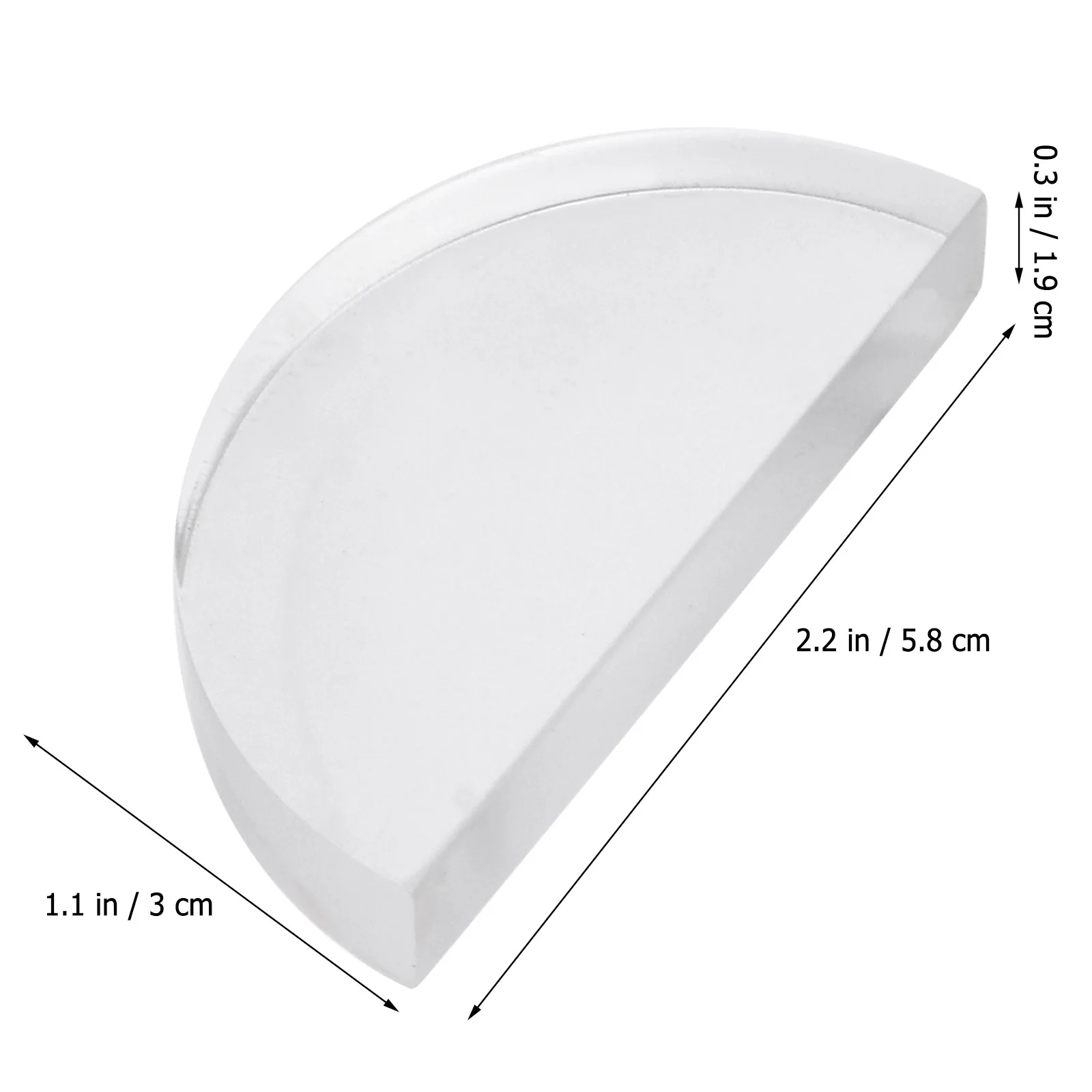 

4Pcs Optical Acrylic Lens Physics Teaching Equipment Demonstrating Light Refraction Convergence Principles Physical Convex