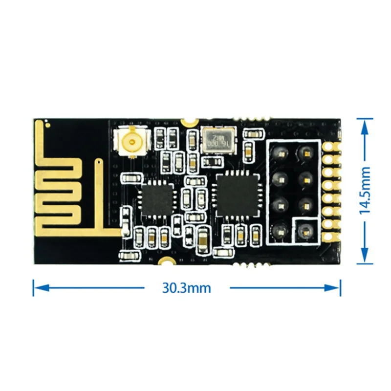 Y19A 2X NRF24L01 + 2.4G وحدة نقل البيانات اللاسلكية GT-24 2.4Ghz NRF24L01 + PA + LNA 1100 متر وحدة لاسلكية، لحام
