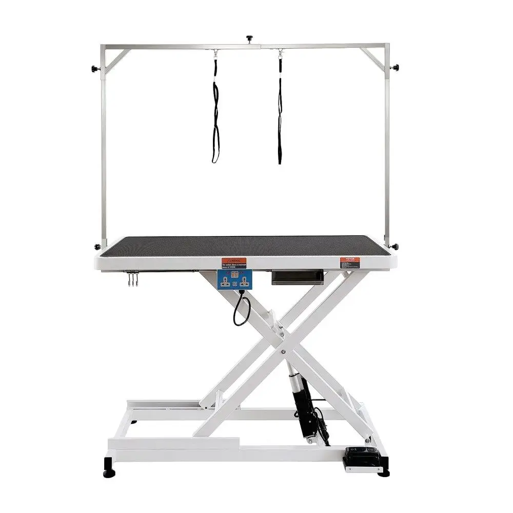 

Heavy Duty Electric Dog Grooming Table for large Dogs Adjustable Height Anti Slip Tabletop with Strong Load Capacity 400LBS