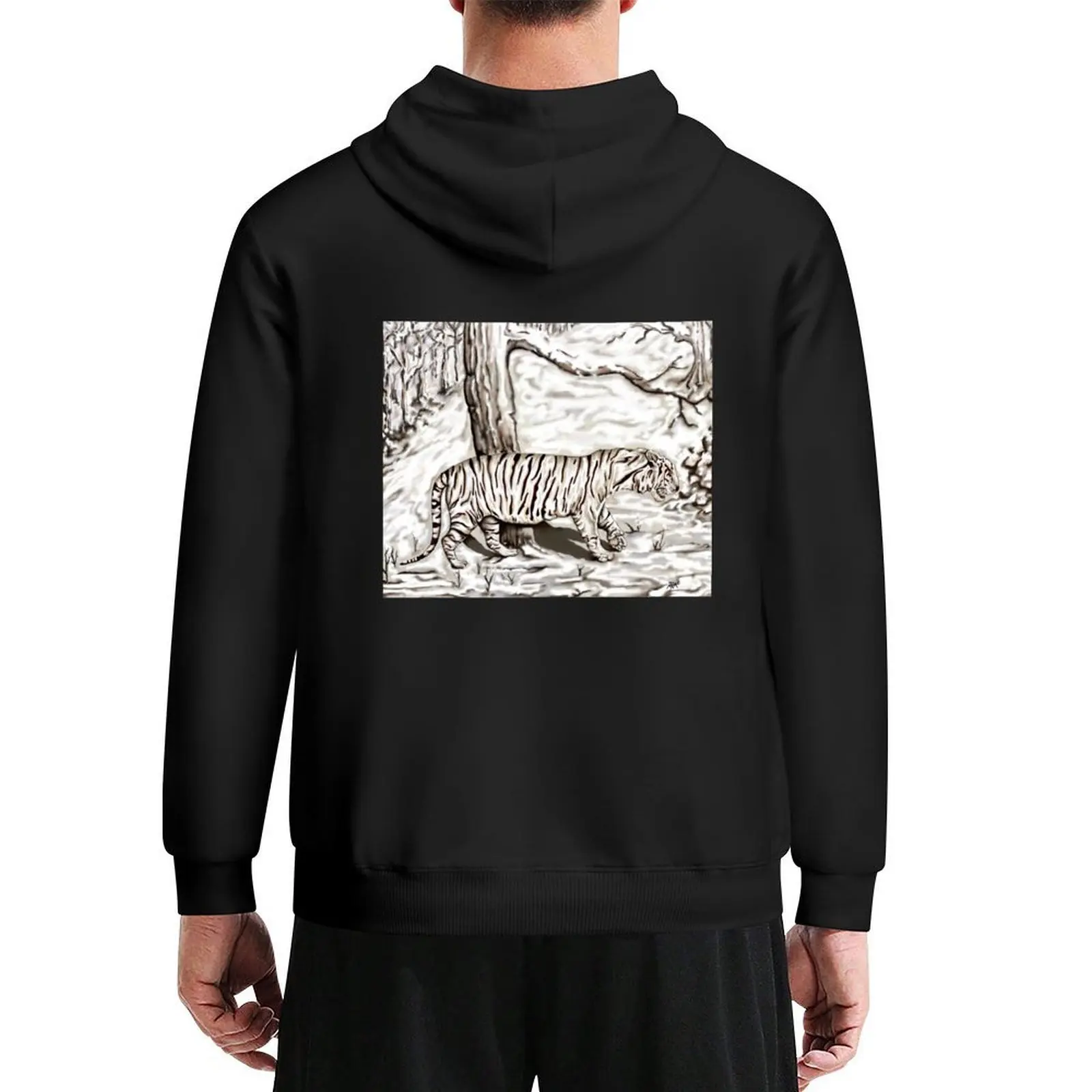 

Siberian Tiger Hoodie anime clothes autumn jacket men men's coat men clothing hoodies for men
