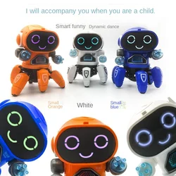 New Dancing Electric Hexapus Little 6 Robot Light Music Kids Boy Toys