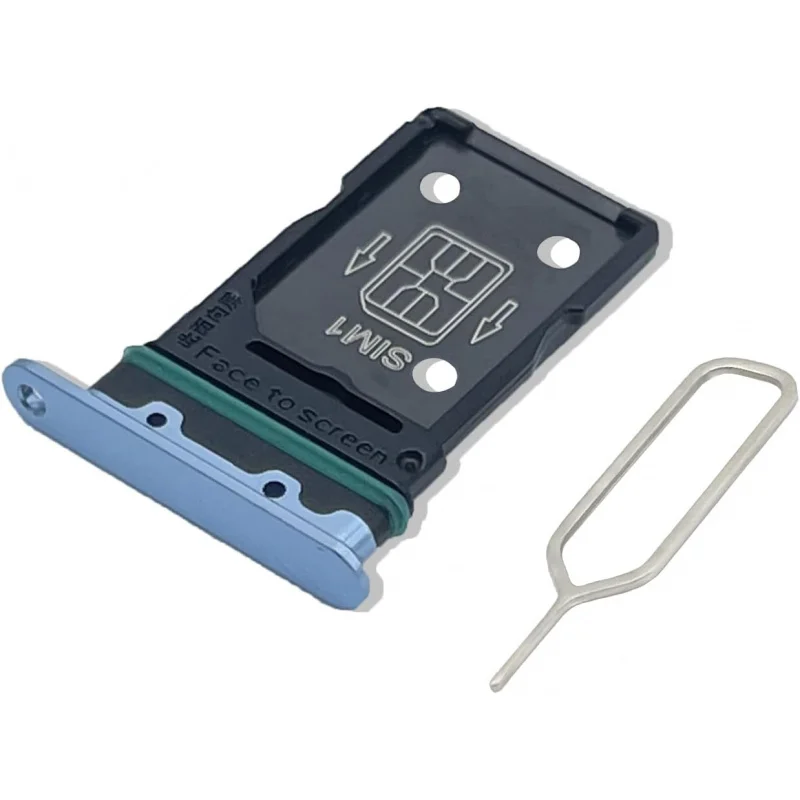 

DUAL SIM Card Slot Tray Holder Replacement for Oppo Reno4 Pro 5G (Blue)