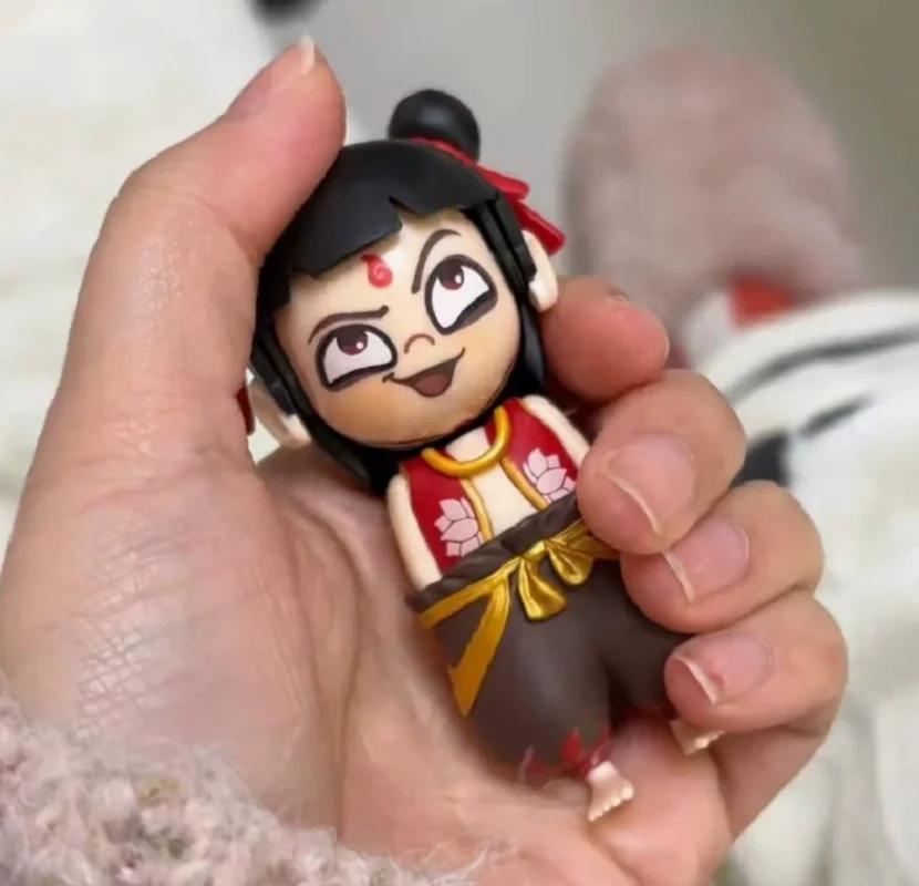 Nezha Fun Press Doll Face Changing Decompression Ornament Toy