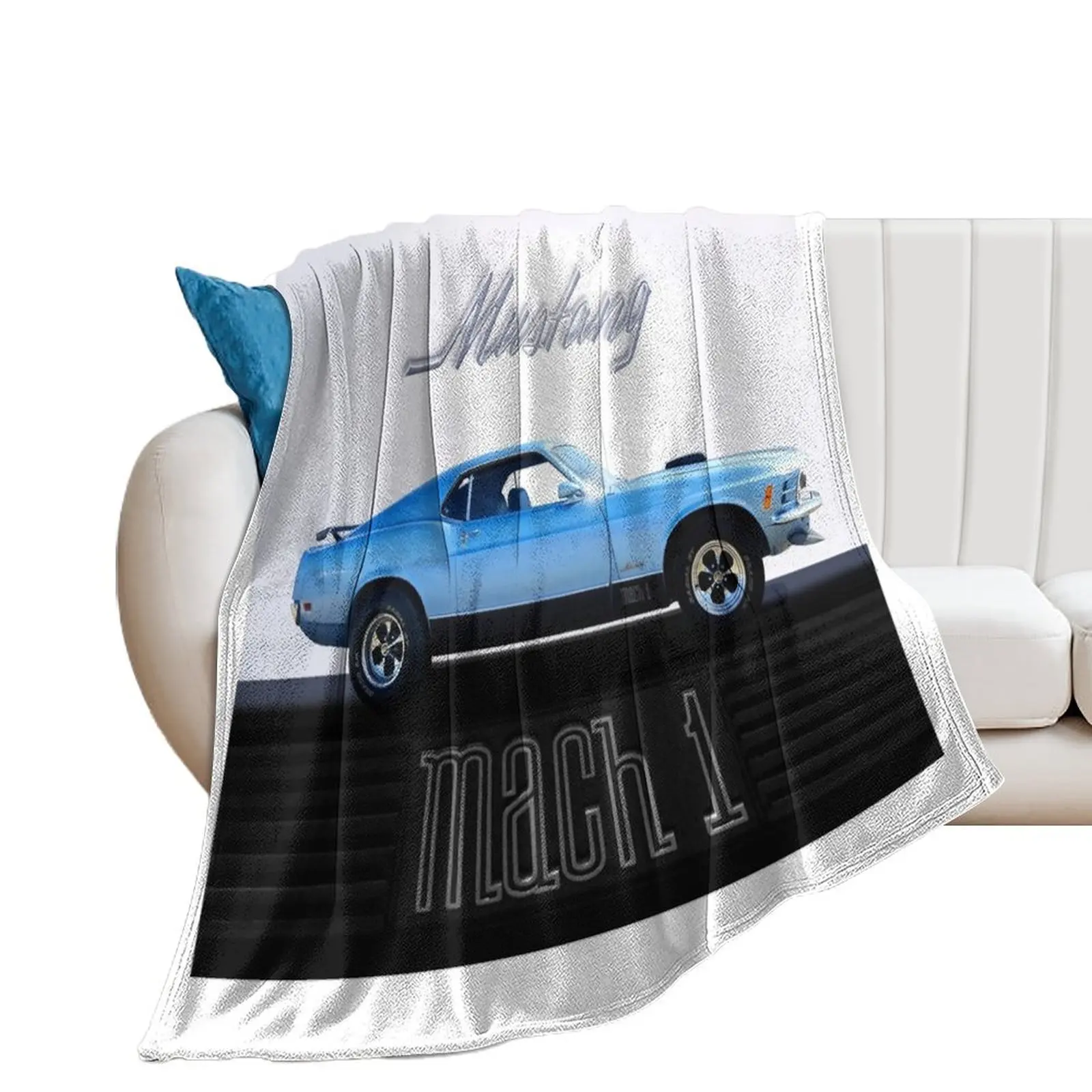 Mach 1 Mustang Throw Blanket decorative Furrys Camping Blankets