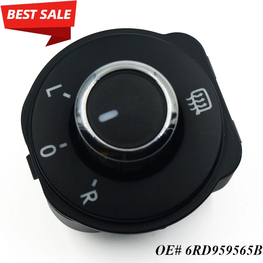 

6RD959565B Rearview Side Mirror Switch Control Adjust Knob For VW Polo 6R 2011-2016 6RD 959 565B 6RD959565 6R1959565F 6R0959565B