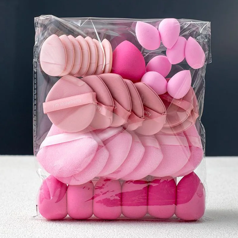 35 sztuk/zestaw Gąbeczki do makijażu Wielofunkcyjne Gąbki do Podkładu, Pudru Sypkiego, Mini Beauty Egg, Gąbeczki do Pudru w Kształcie Kciuka, Narzędzia do Makijażu