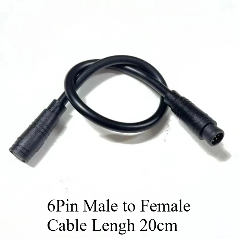 1Pcs M8 2 3 4 5 6 Pin Elektrische Fahrrad Butt Joint Stecker Wasserdicht für Ebike Display Kabel Weiblich männlich Optional Stecker 20CM