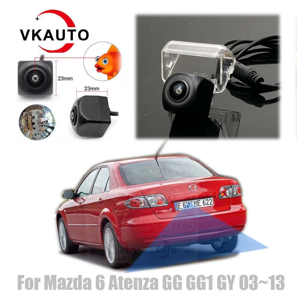 Vkauto Fish Eye Rear View Camera For Mazda 6 Atenza GG GG1 GY 2003~2013 ccd/AHD backup parking Reversing camera