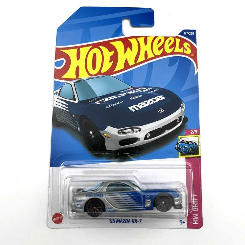 2024-170 / 2022-177 Hot Wheels Cars 95 MAZDA RX-7 1/64 Metal Die-cast Model Collection Toy Vehicles