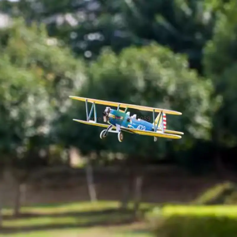 Dwhobby Biplane Trainer Pt17 وحدة تحكم كهربائية التحكم عن بعد Rc طائرة شراعية لتقوم بها بنفسك الجمعية الثابتة الجناح Pp طائرة نموذجية اللعب