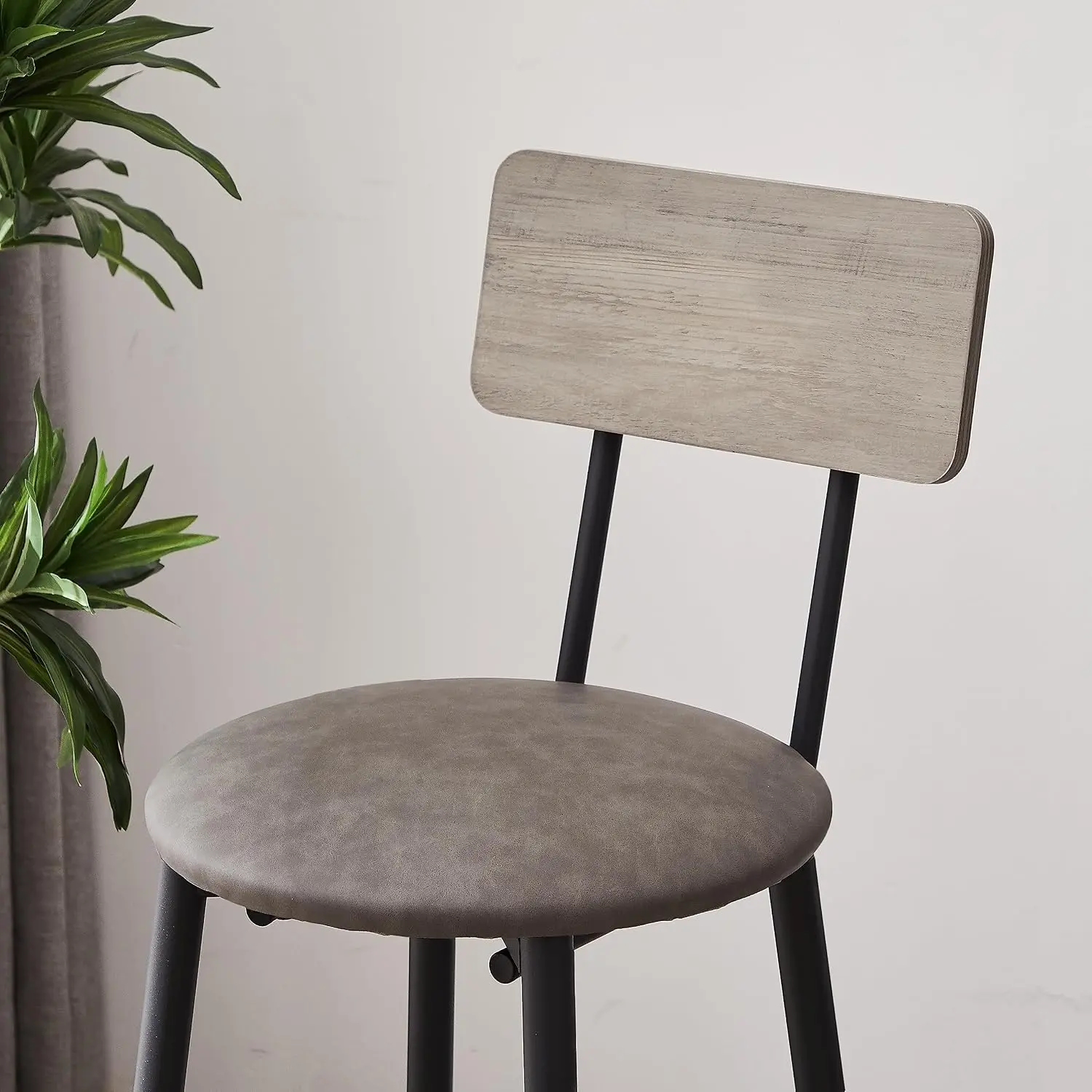 3 Piece Pub Table Set with Stools for Small Space Industrial Kitchen Bar Table for 2, Customized