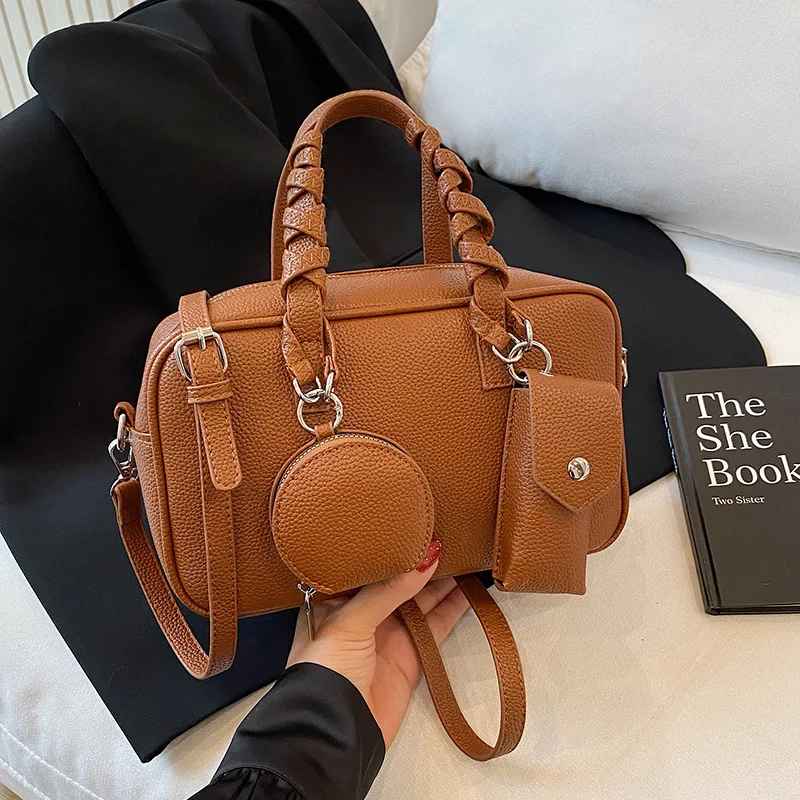 

2025 Unique Commuter Bag, Nested Purse Set for Women, Textured Crossbody Tote, Minimalist Day to Night Bag, Luxe Sling Bag