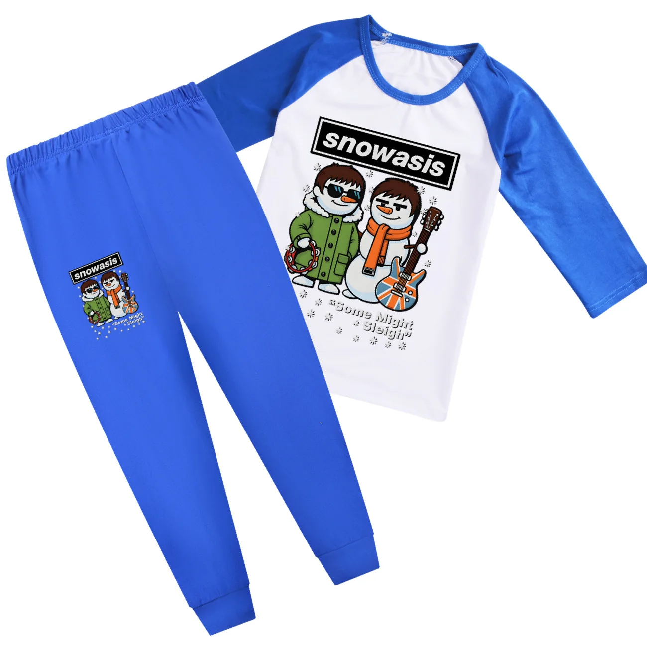 

Snowasis Some Might Sleigh Kids Set T-shirt And Shorts Children's Casual Comfortable Clothing Sports Outfit for Boys And Girls