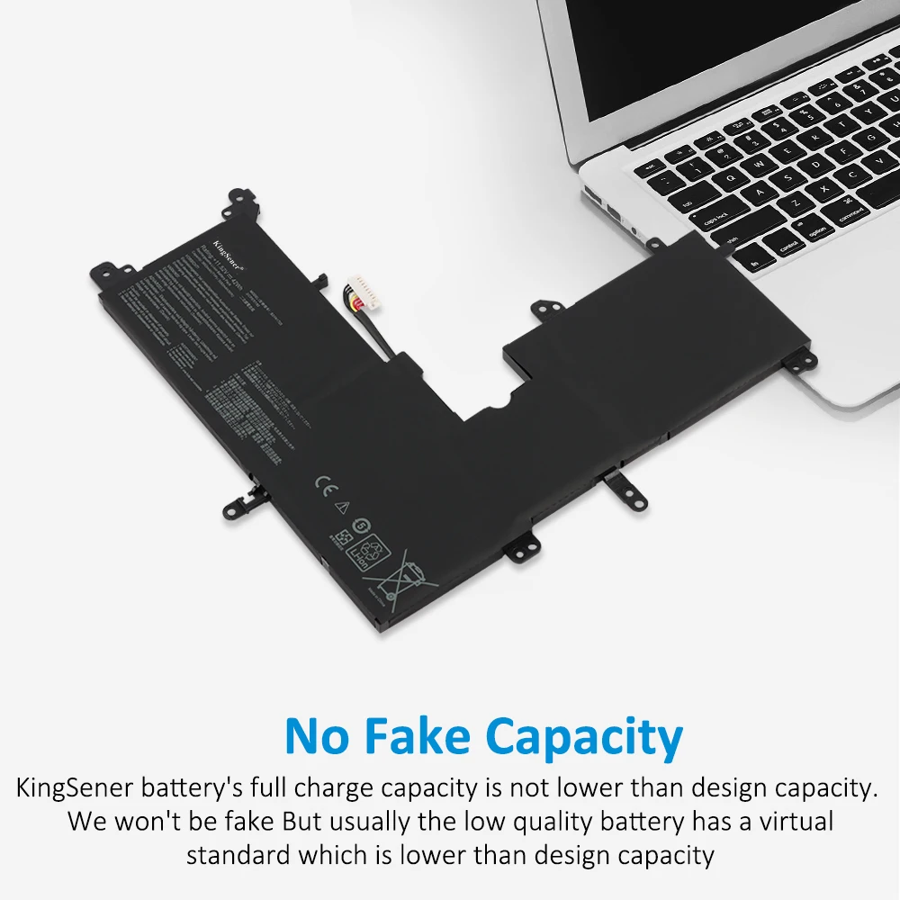 KingSener B31N1705 Laptop Battery For ASUS VivoBook Flip TP410U TP410UA TP410UF TP410UR Q405UA UX460UA 3ICP5/57/80 11.52V 42WH