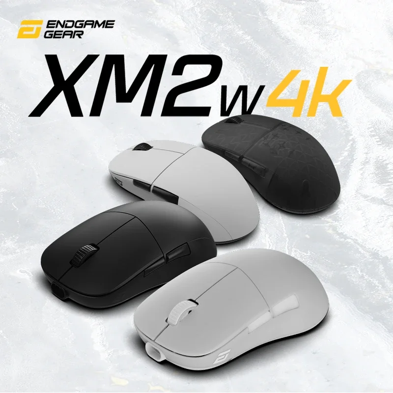 Endgame Gear XM2w 4K Mouse Dual Mode Wireless Mouse Paw3395 4000Hz Polling Rate Mouse Gaming Ringan Aksesori PC Valorant CS