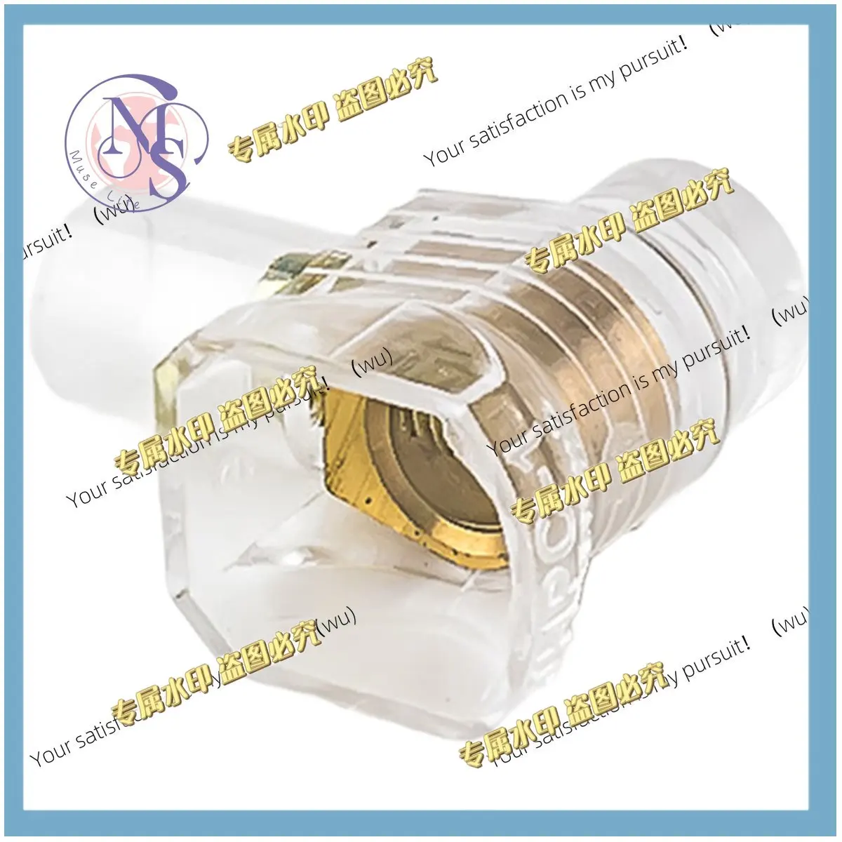 50Pcs PC Terminal Block 1 Ways Transparent Pure Copper Closed Easy Terminal Double Ports Crimping Cap 1/2 Position A