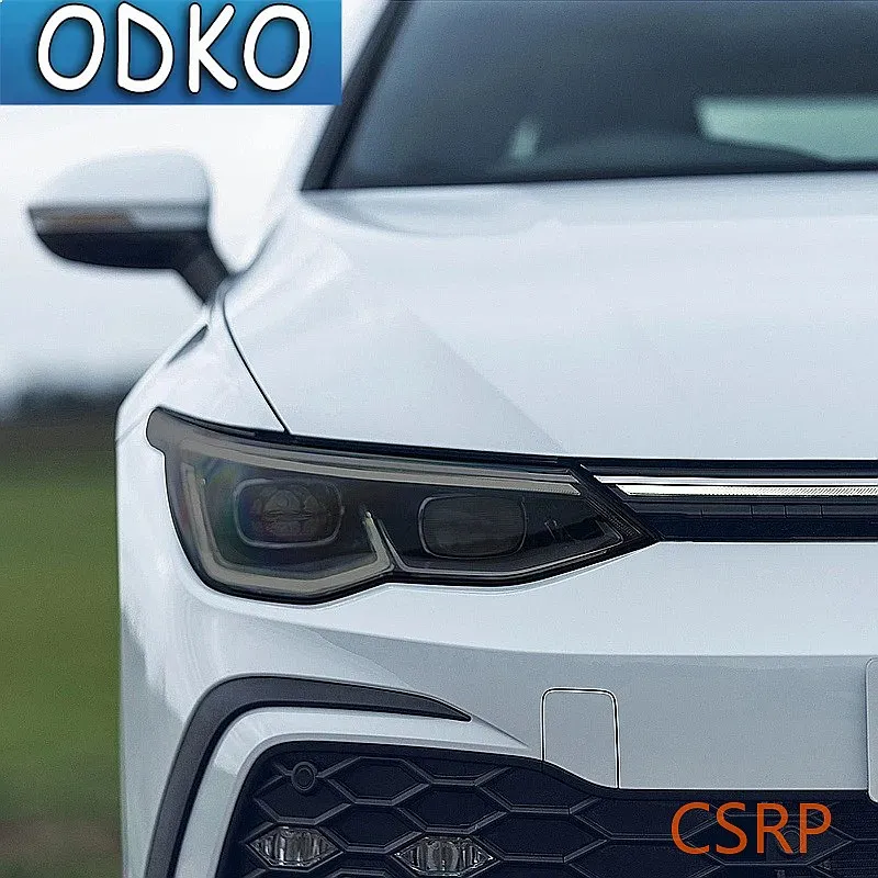 For Volkswagen VW Golf 8 MK8 R Line GTI 2020 2021 Car Headlight Tint Smoked Black Protective Film Transparent TPU Sticker