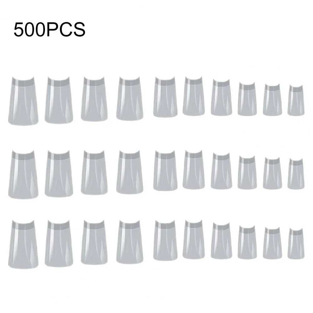 

Fake Nails 500Pcs Creative Full Cover Plastic Clear Duck Nails Tips Nail Salon Supplies