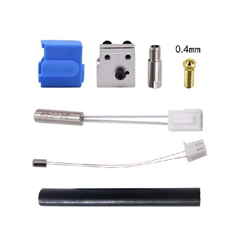 3D Printer Parts for Artillery Sidewinder X1 & Genius 0.4mm Nozzle NTC100K Thermistor Heat Tube Heated Block