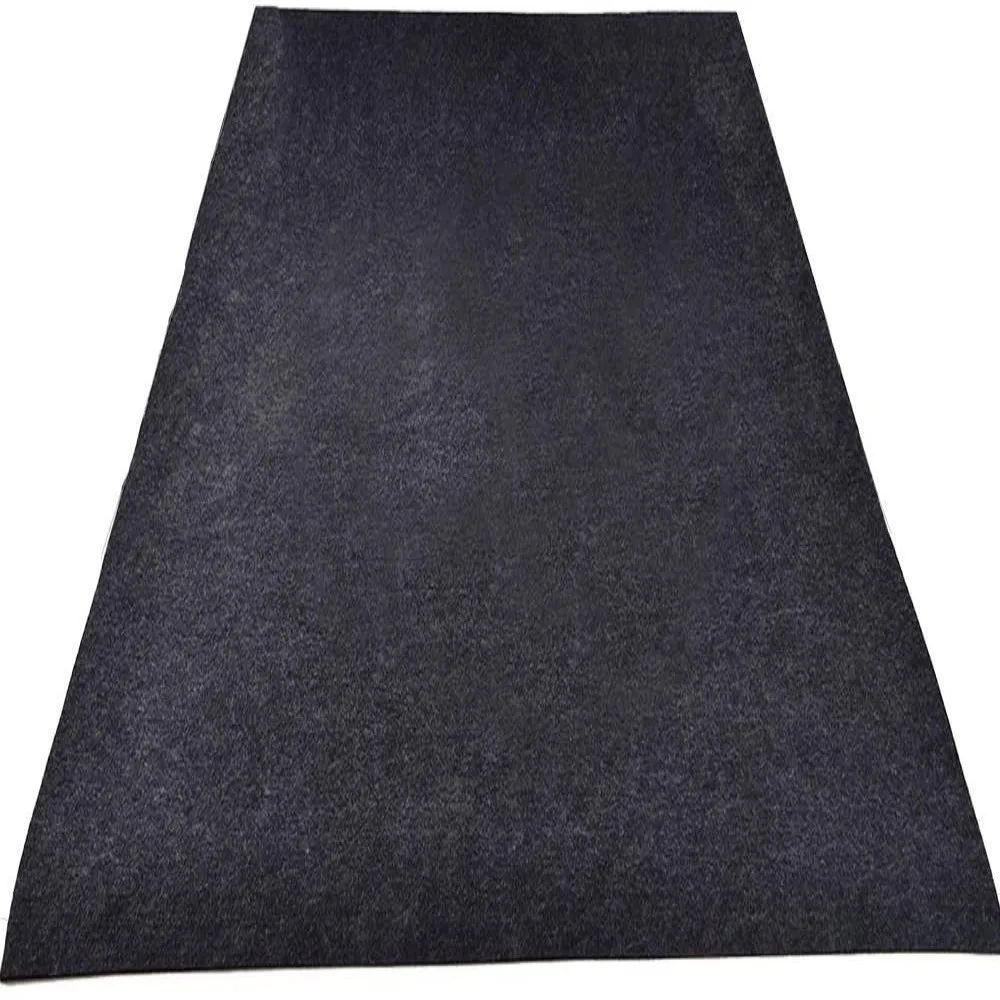 Felt Layer Material Under The Sink Mat Absorbent Black Absorbent Shelf Mats Waterproof Washable Kitchen Cabinet Liner Drawer