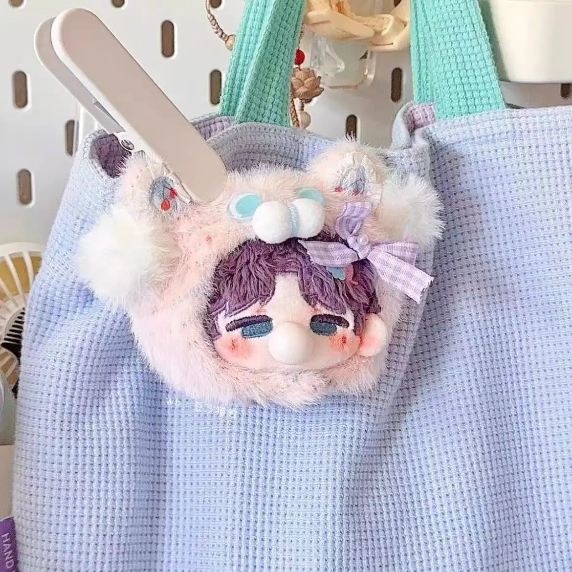 

Love and Deepspaceœ Rafayel Anime Cosplay Xavier Fluffy Ball Cotton Doll Unisex Bubble Mouth Pendant Widget Keychain Xmas Gift